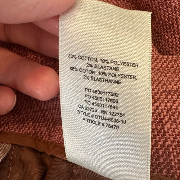 Aritzia Wilfred Tie front Jallade pant Heather pink trousers tweed sz 2 - Picture 11 of 11